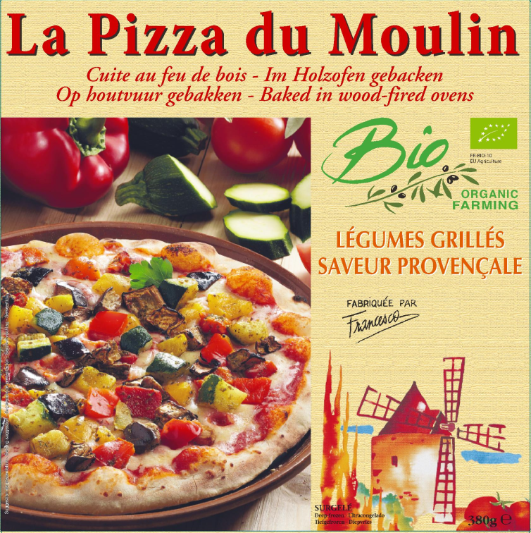 La Pizza du Moulin pizza legumes grilles bio 380g